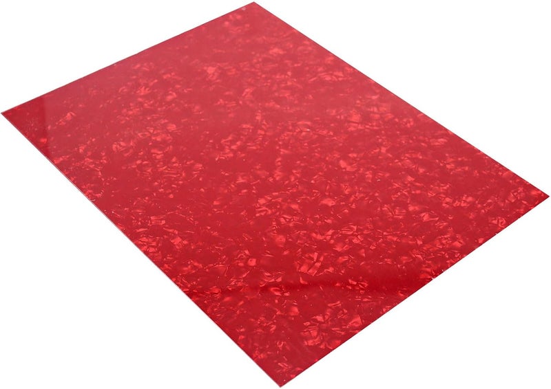 gonymask 3-Ply Guitar Pickguard 24x31DIY Material Blank Pick Guard Scratch Plate Sheet for Strat Tele Electric Guitar Jazz Precision Bass (Red Pearl) - Image 2